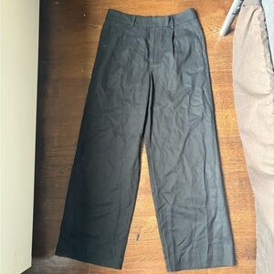 Madewell Women's Black Wide-Leg Trousers size 4